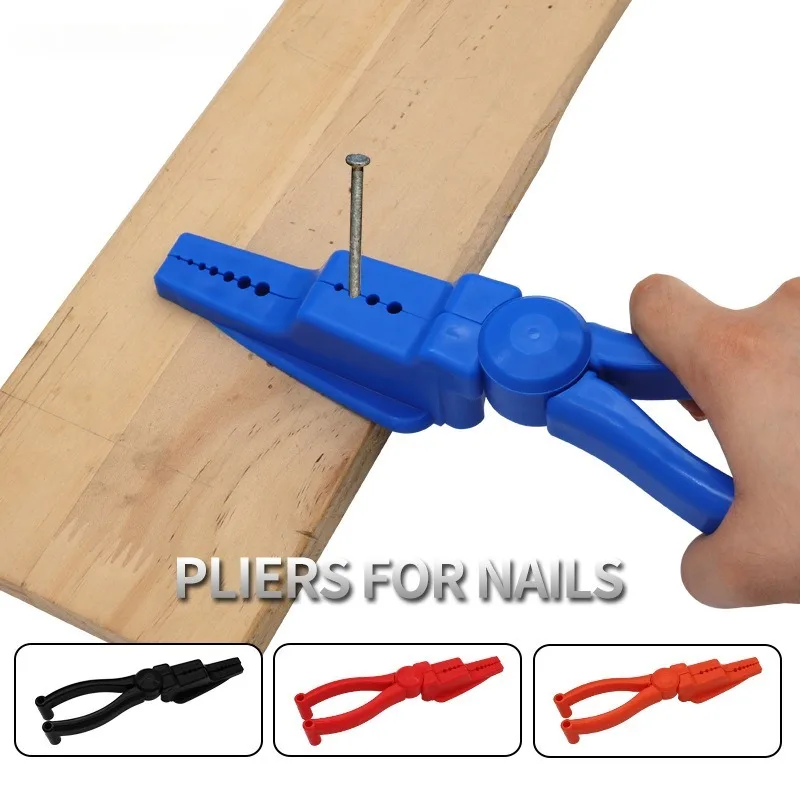 

Nail Holder Portable Safety Finger Protector Easy To Position Home Tool Auxiliary Plastic Plier for Positioned Nails Screw Plier