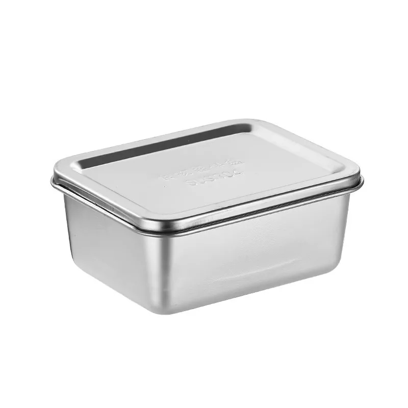 Крытая миска из нержавеющей стали 304 пищевая школа кафетерий кухня коробка для