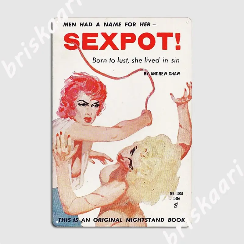 

Металлический плакат с табличкой Sexpot, тарелки для гостиной, Настенная роспись, создание оловянного знака, плакат