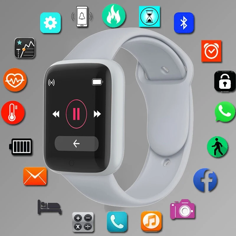 

Bluetooth Smart Watch Men Women Blood Pressure Heart Rate Monitor Sport Smart Bracelet Watch Children's Watch For Xiaomi Apple