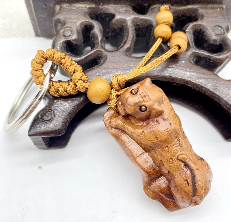 Новинка 2022 красное дерево трехмерный гравировочный брелок подвеска в виде знака