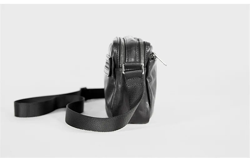 Casual high-quality genuine leather men's shoulder bag outdoor business travel designer luxury real cowhide work messenger bag