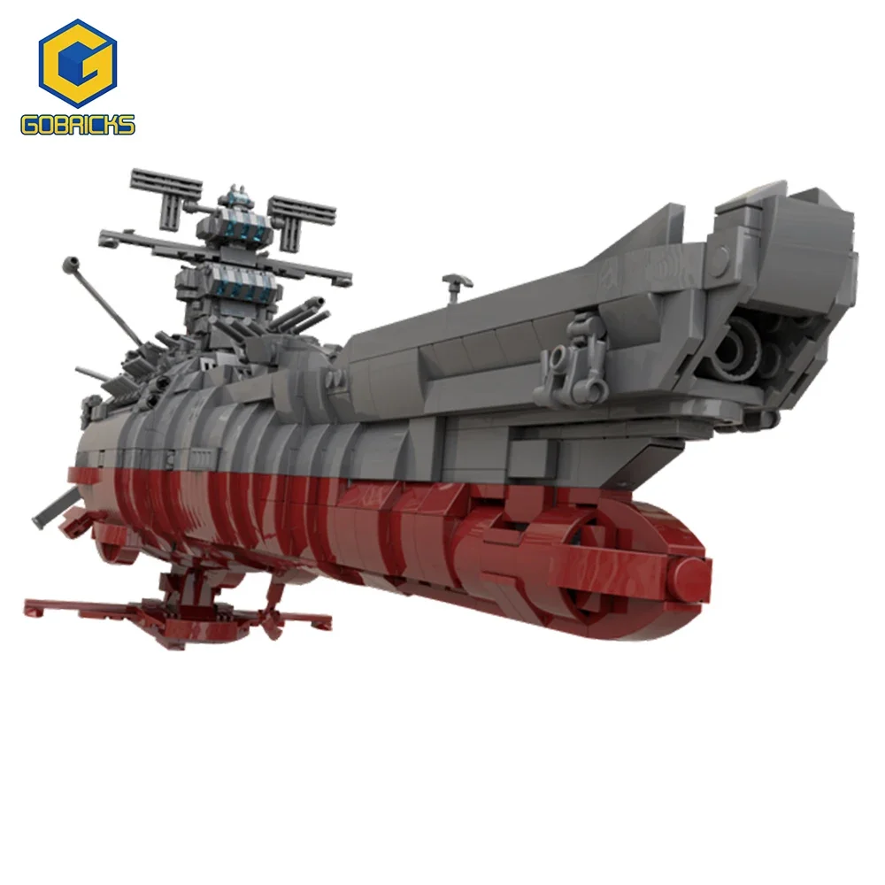 

Gobricks MOC 2173PC Classic Animation Space Battleship Yamato Spaceship Military Weapon Space Ship Model Building Blocks Kid Toy