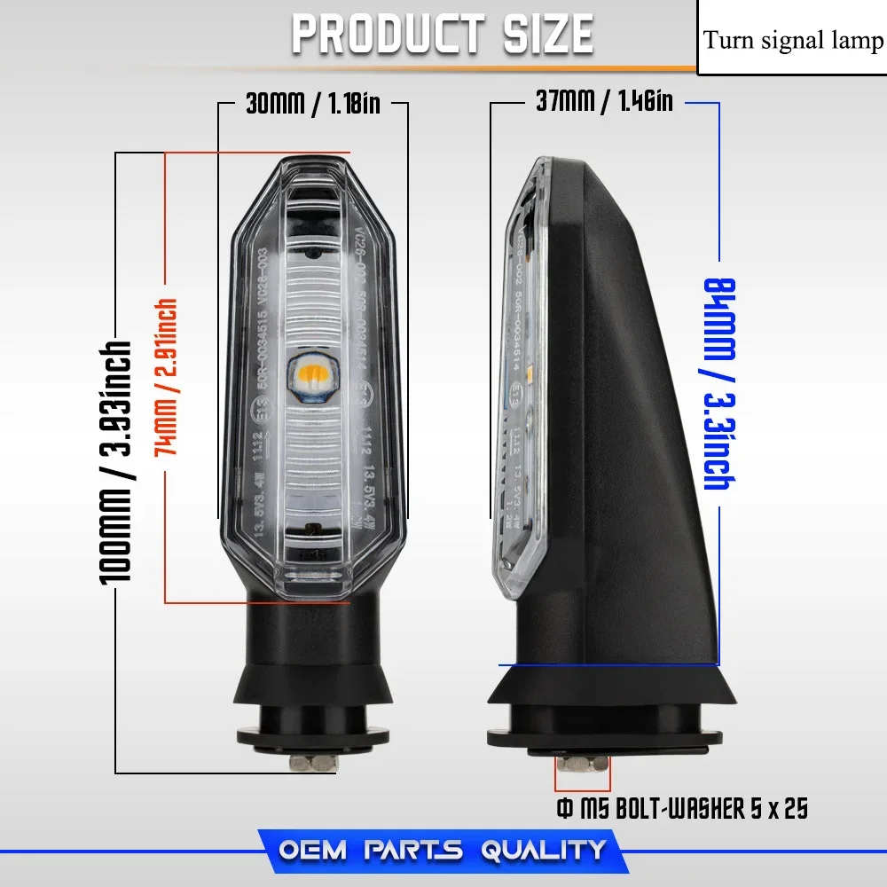 Улучшенная видимость со светодиодными сигнальными лампами для мотоцикла Honda RS150
