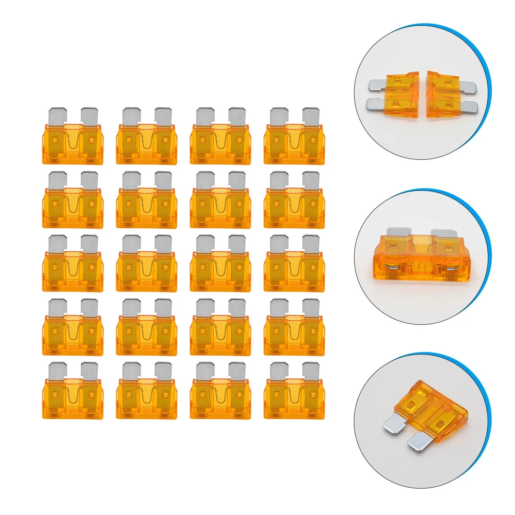 

20 Pcs 5A Automotive Fuse Part Fuses ATO Blades Car Accessory RV Camper Accessories -Type