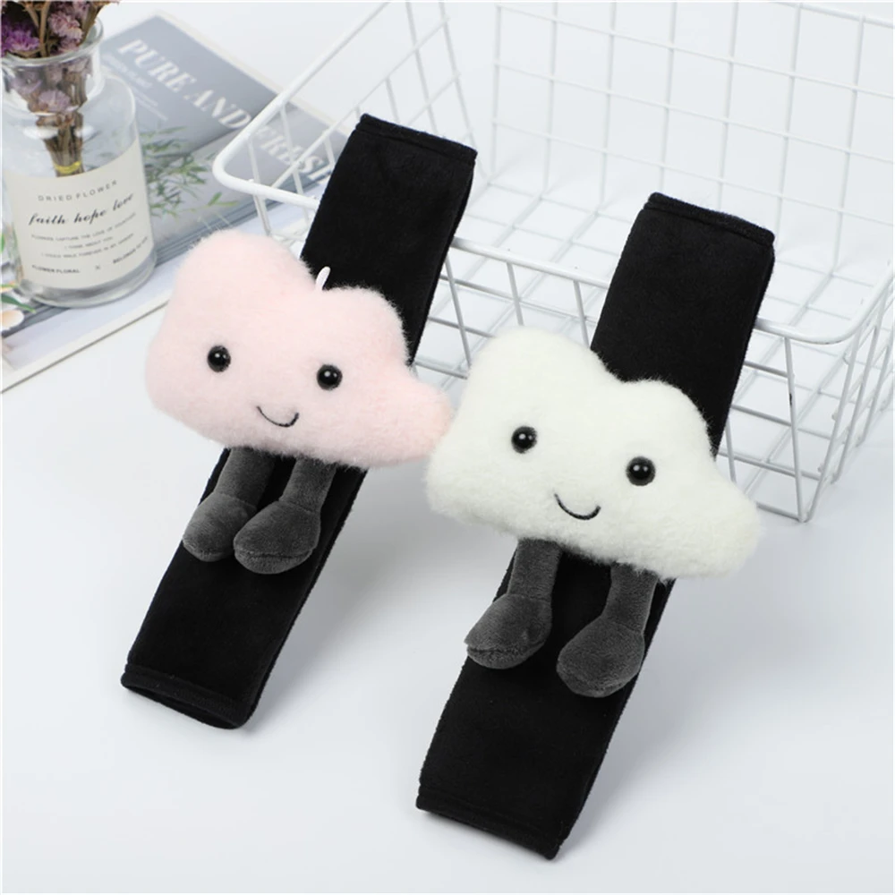 

​Car Styling Seat Belt Cover Shoulder Strap Harness Cushion Cute Cartoon Cloud Seatbelt Shoulder Pad Protector Auto Neck Support