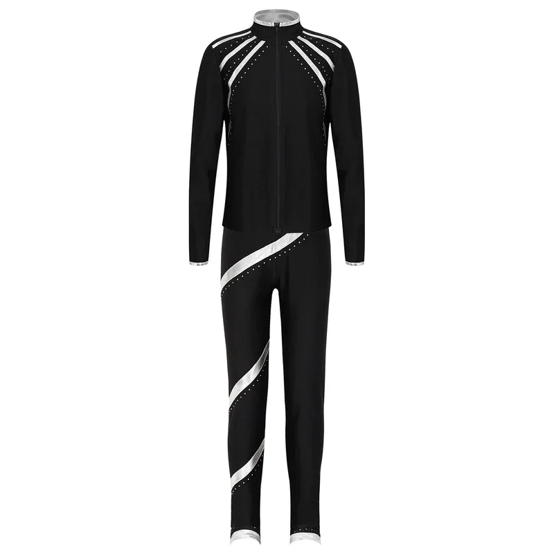 Костюм гимнастический детский с длинными рукавами и брюками