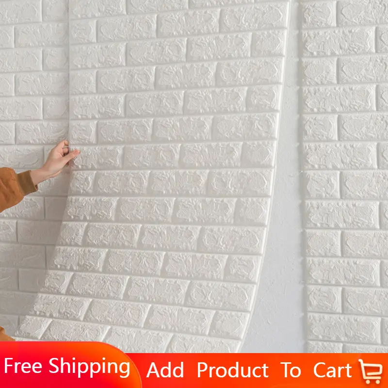 

3D-наклейки на стену с изображением кирпича, самоклеящиеся водонепроницаемые обои «сделай сам» для детской, спальни, кухни, домашний Настенный декор