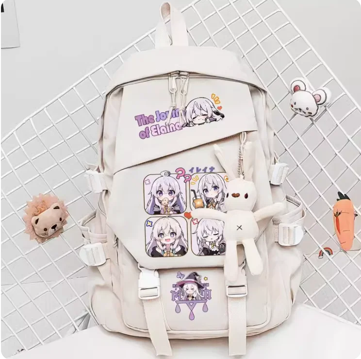 

Anime The Journey Of Elaina Schoolbag Backpack High-capacity Computer Casual Shoulder Bag Student Messenger Bag 2034