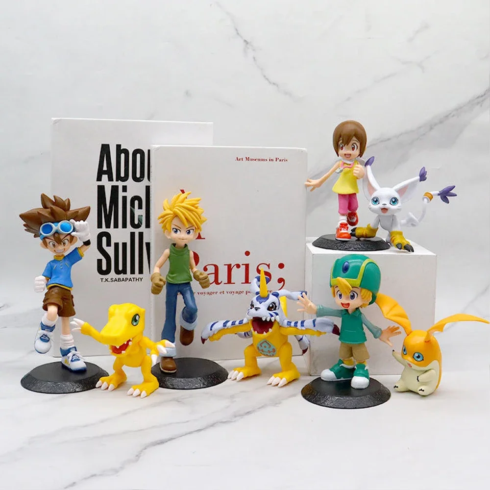 Digimon фигурка приключений 8-17 см Yagami Taichi Agumon ишида Ямато Gabumon Hikari Tailmon Takaishi Takeru Patamon