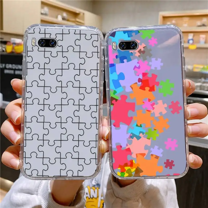 

Puzzle Phone Case For Huawei Mate P10 P20 P30 P40 P50 Smart Z Honor 50 60 70 Pro Lite Transparent Case
