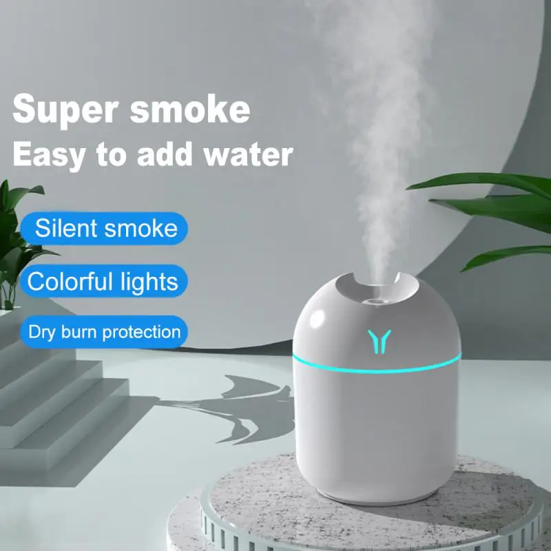 

Low Decibel Aromatic Diffuser Personal Humidifier Intelligent Power Supply Two Usage Modes New Air Humidifier Portable 250ml