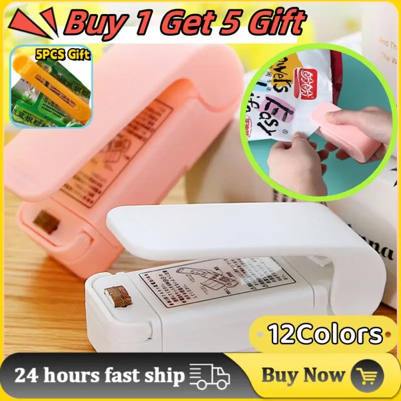 

Mini Plastic Bag Sealer Machine 2023 Plastic-envelop Machine Kitchen Gadgets Snack Sealing Wholesale New Clip For Products Mini