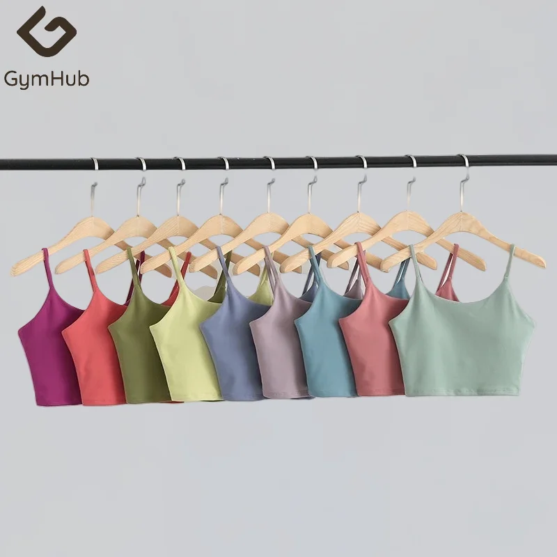 Спортивные топы Для Йоги GymHUB бюстгальтер на бретелях женская одежда для йоги