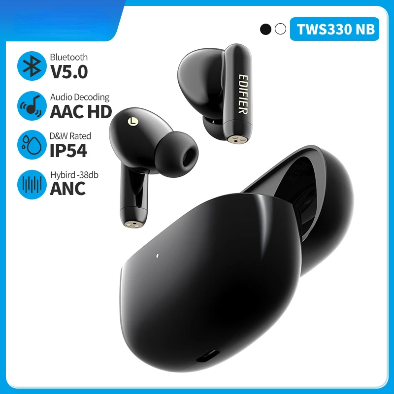 TWS330NB Hybrid ANC TWS Wireless Earphones Bluetooth Headphone Bluetooth 5.0 Quick Charge AI Phone Call Noise Cancelling NEW enlarge
