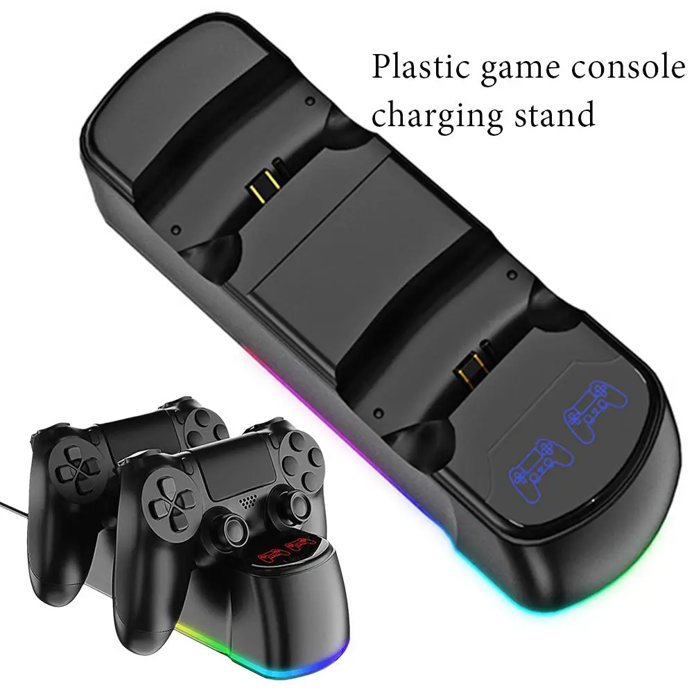 Для контроллеров PS4 подставка для зарядки игровой консоли контроллера двойная