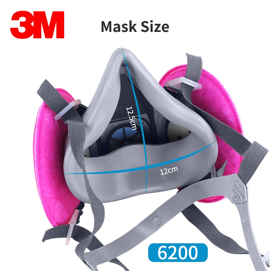 3M 6200 с 2091 P100 античастичные фильтры 3in1 маска спрей краска промышленный PM2.5