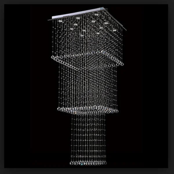 

Rain Drop Luxury Restaurant Auditorium Furniture Decoration Modern Crystal Lamp Chandelier