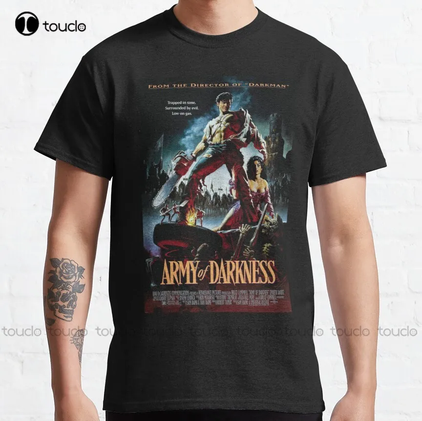 

Army Of Darkness Movie Poster Classic T-Shirt pirate shirt men Custom aldult Teen unisex digital printing xs-5xl All seasons