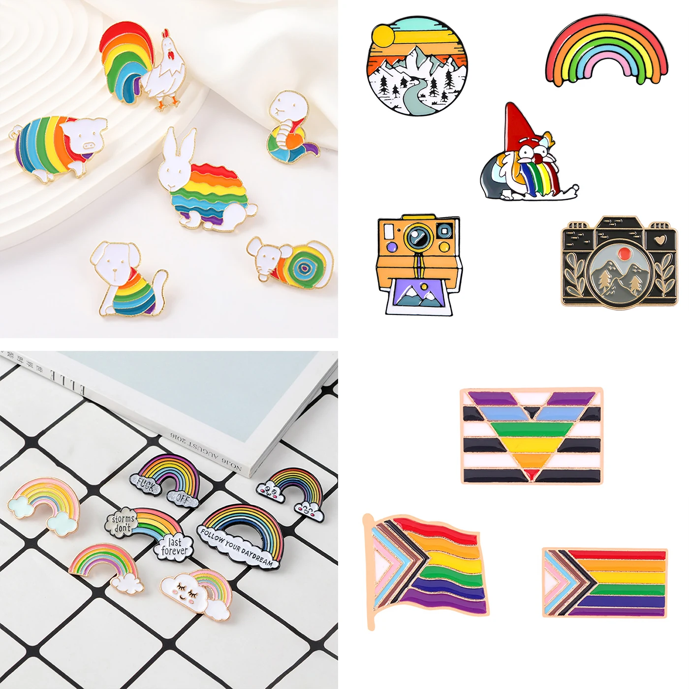 

Rainbow Brooch Homosexual Brooch Rainbow Pig Brooch Rainbow Flag Brooch Rainbow Bridge Brooch Camera Brooch Rainbow Lapel Pin