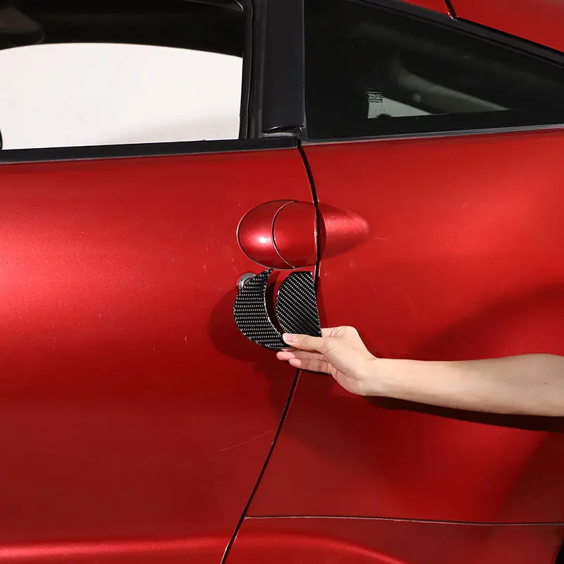 

Мягкая карбоновая ручка для дверной ручки автомобиля, внутренняя чаша, рамка, панель, отделка, наклейка Mitsubishi Eclipse 2006-2011, автомобильные аксессуары