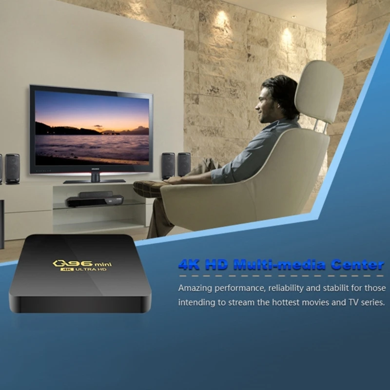 

Q96Mini TV Box WIFI медиаплеер с поддержкой Amlogic S905L Quad Core H8WD