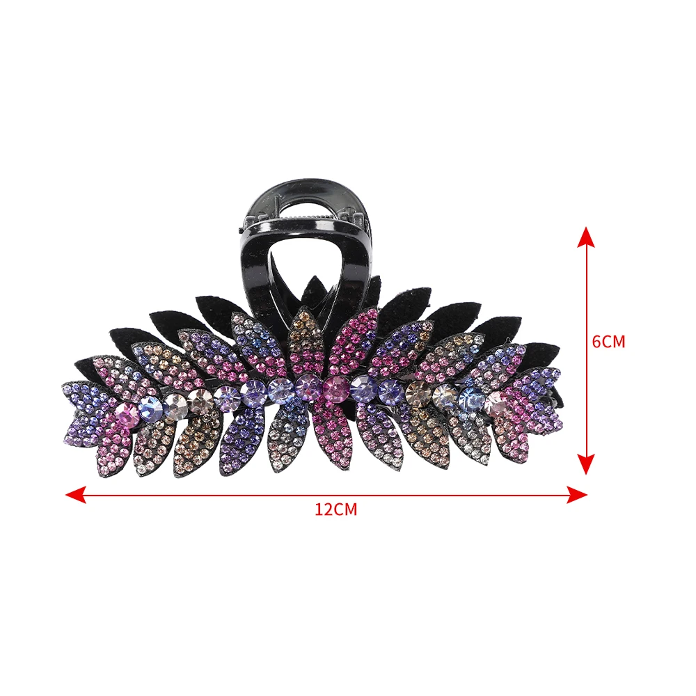 Женские роскошные стразы заколки для волос краб женские большого размера модные