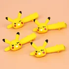 Шпилька для волос TAKARA TOMY Pokemon Pikachu, аксессуары для волос, новая мультяшная трехмерная шероховатая девушка, боковой зажим, челка, зажим для утконоса