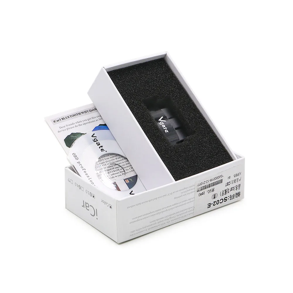 New Vgate iCar3 OBD2 Mini Bluetooth ODB2 for Android Torque ELM327 iCar 3 Scanner OBDII Car Diagnostic Auto Tool |