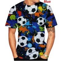 new fashion football t shirt four seasons 3d print soccer casual t shirt unisex tops tees
