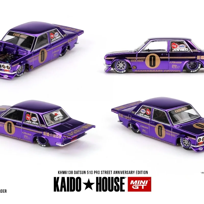Модель автомобиля Kaido MINIGT 1:64 Volkswagen T1 GReddy Pickup V1 Bread Bus с открывающимся капотом, литая под давлением, имитационная статическая модель, подарок на праздник (art.: 3920daafe6463) - 3920daafe6463