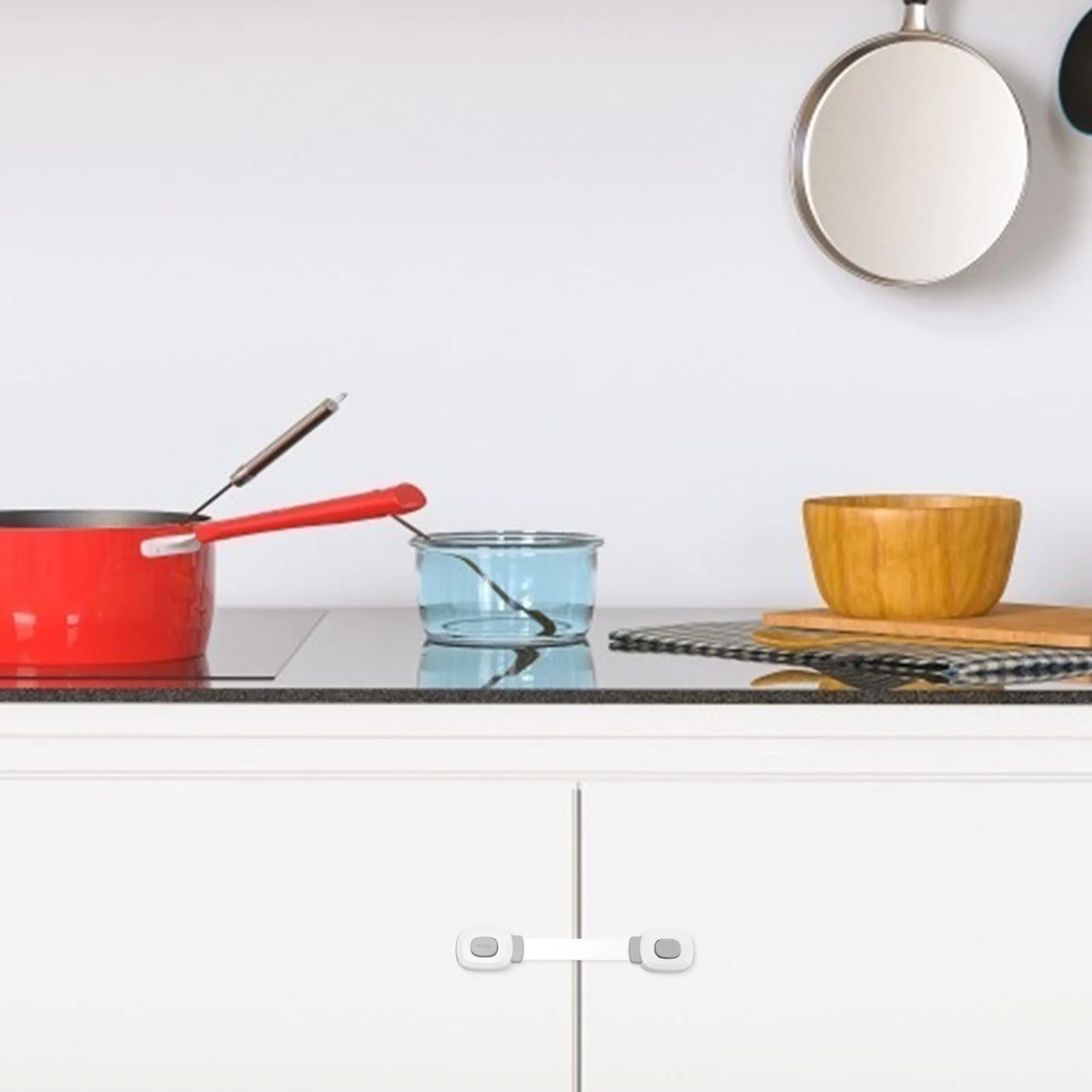 4 шт. замки для ящиков безопасности детей детские защелки шкафа защиты безопасная