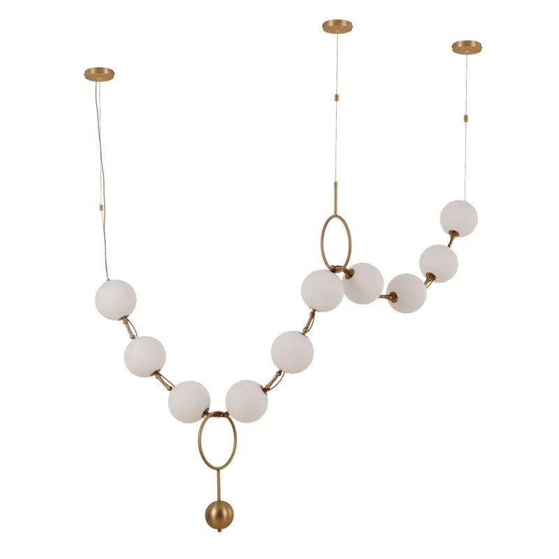 

TLL Design Chandelier Nordic American Glass Ball Creative Chandelier