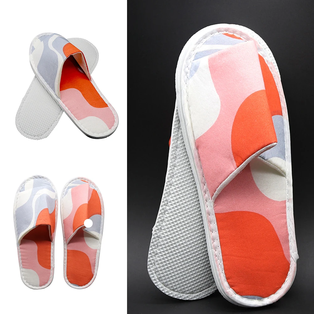 

1 Pair Disposable Slippers Hotel Travel Slipper Sanitary Party Home Guest Use Men Women Unisex Open Toe Shoes Homestay