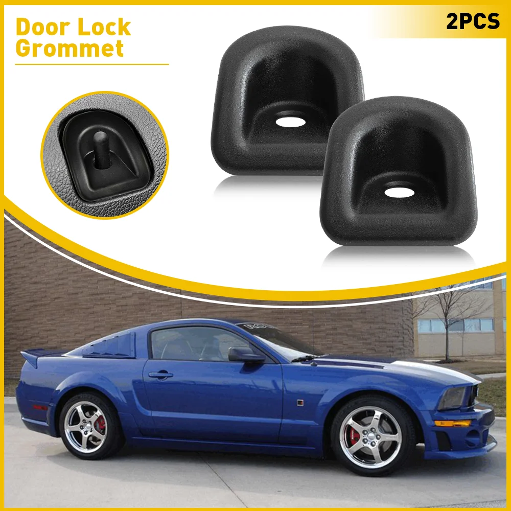 

2 шт., ручка дверного замка, втулка, лицевая панель, черная сторона водителя, левый и правый водительский и пассажирский для Ford Mustang 2005 2006 2007 2008 2009-2014, панель