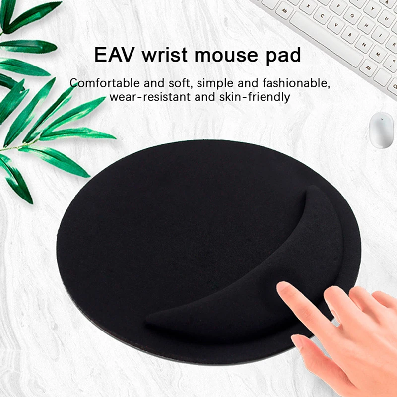 

Round EVA Wrist Mouse Pad Computer Mouse Wrist Support Slow Rebound Memory Foam For Keyboard Mouse PC Laptop Desk Pads