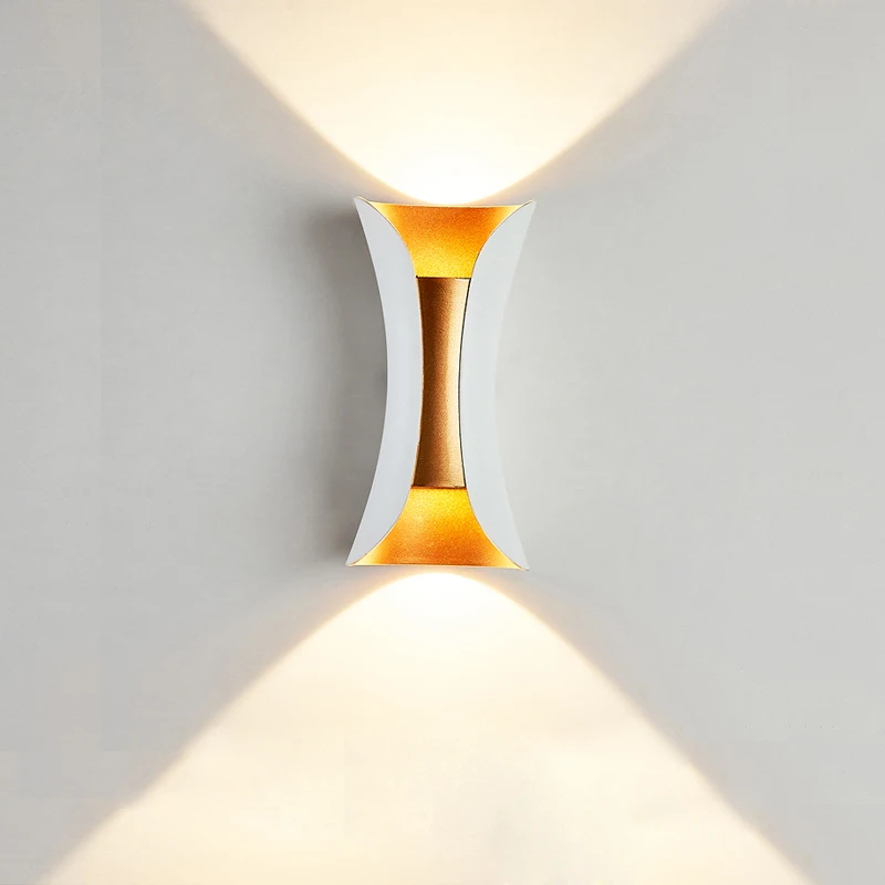 LED COB Artistic Golden Black White Aluminum Designer Wall Lamp Wall Light Wall Sconce For Bedroom Corridor