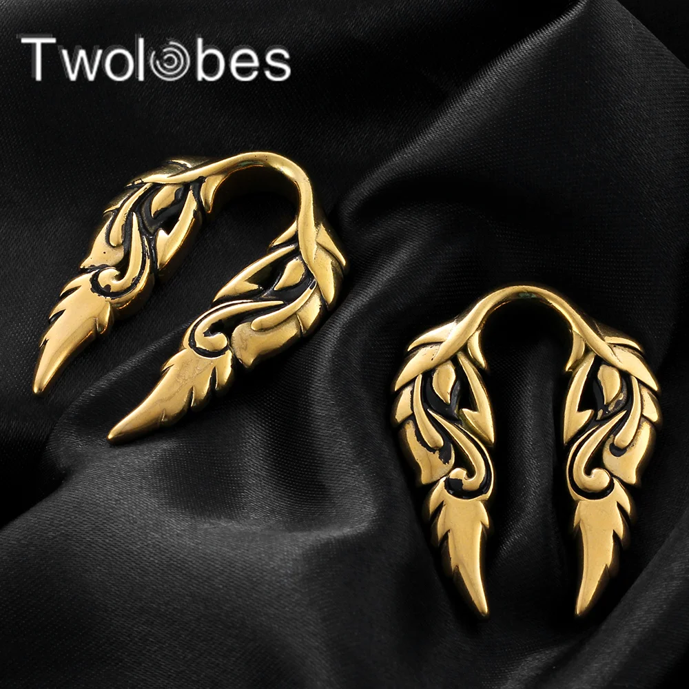 

Towlobes 2PCS 316 Stainless Steel Ear Weights Plugs Ear Hangers Tunnels Stretcher Women Piercing Body Jewelry New Arrival