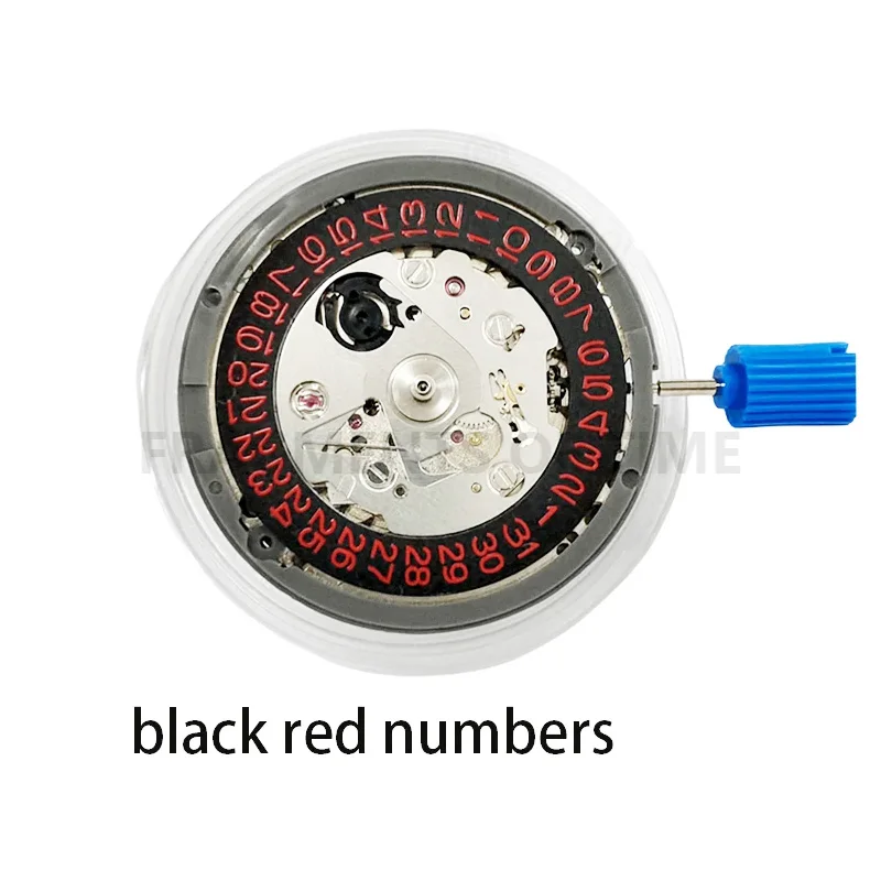 Черные красные цифры NH35 автоматический механический механизм высокая точность 24