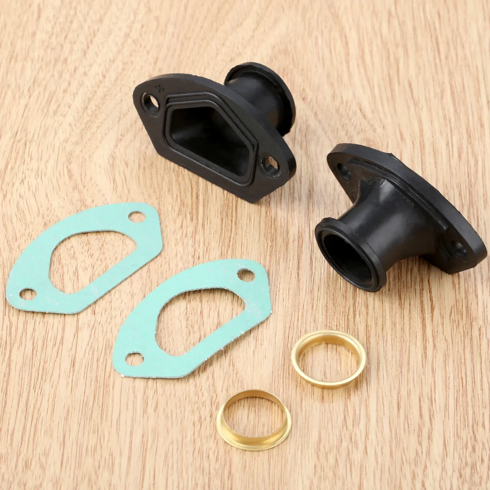 

2 комплекта деталей для бензопилы, выпускной коллектор с латунным кольцом и прокладкой для китайских деталей бензопилы 45CC/4500 52CC/5200 58CC/5800