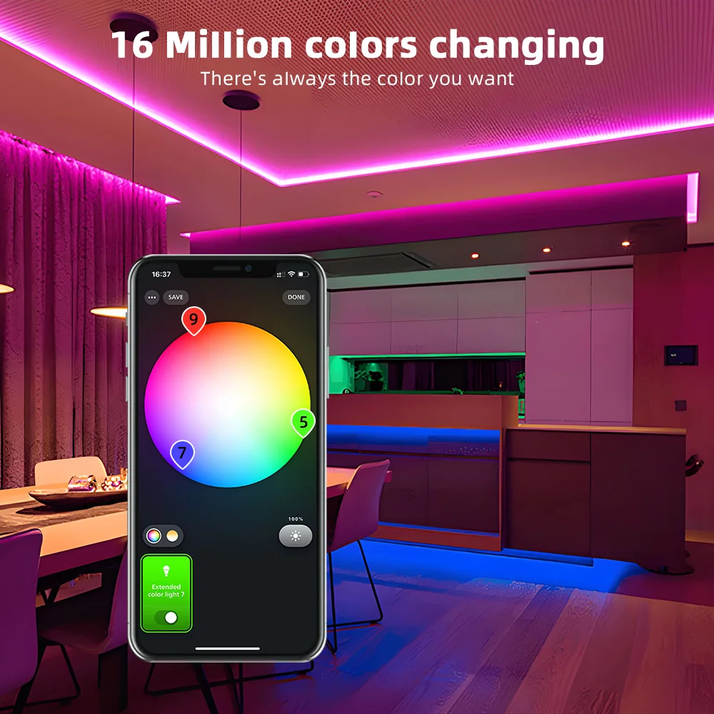 Фото Светодиодный контроллер DOMRAEM Zigbee 3.0 Smart 5 в 1 DIMMER WW/CW RGB RGBWCCT Strips работает с концентраторами 3.0 (Hu*e/Echo Plus и т. д. )Alexa/APP №5