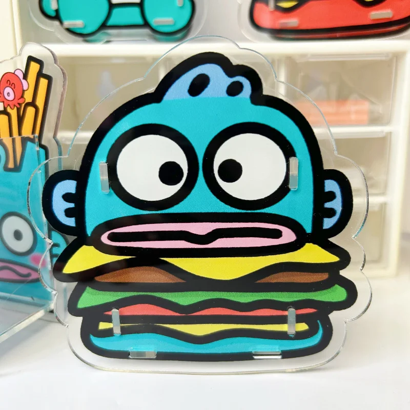 Фото Акриловая подставка для ручек Sanrio Ugly Fish, креативный настольный органайзер, держатель для кистей для макияжа, контейнер для учебных принадлежностей №5