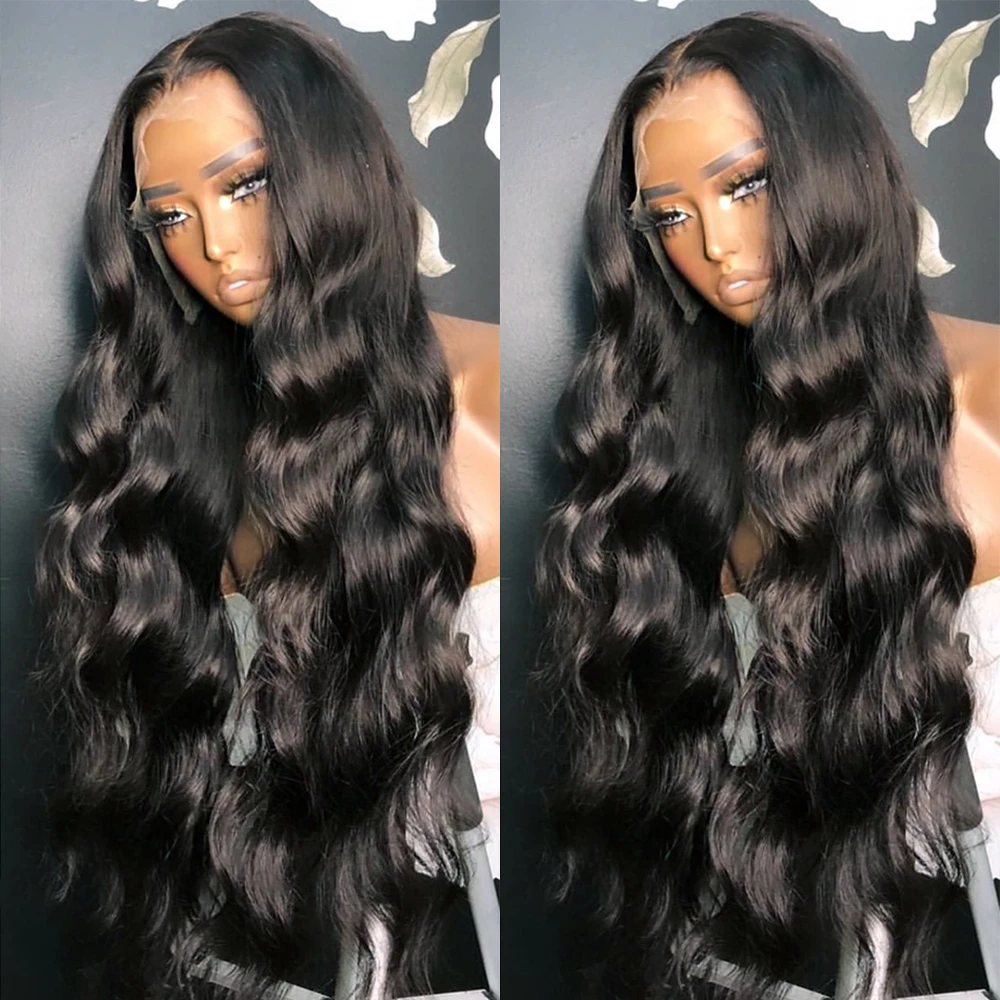 13x4 HD Lace Frontal Wig 30Inch Body Wave Lace Front Wig Brazilian Transparent Wet And Wavy 360 Lace Frontal Human Hair Wigs