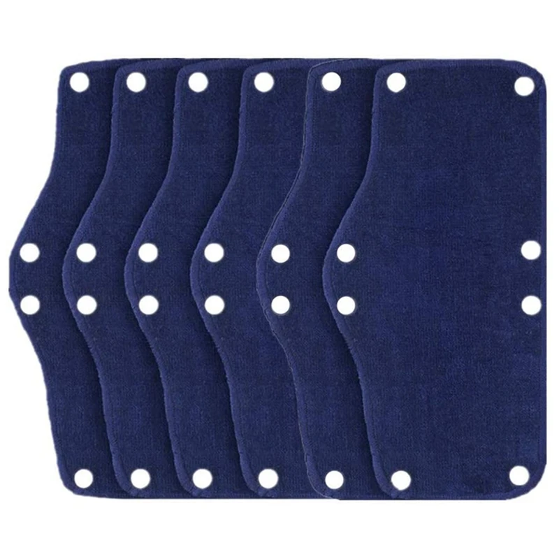 

6PCS Hard Hat Sweatband, Cotton Hard Hat Liner, Reusable Hardhat Sweatbands(Blue)