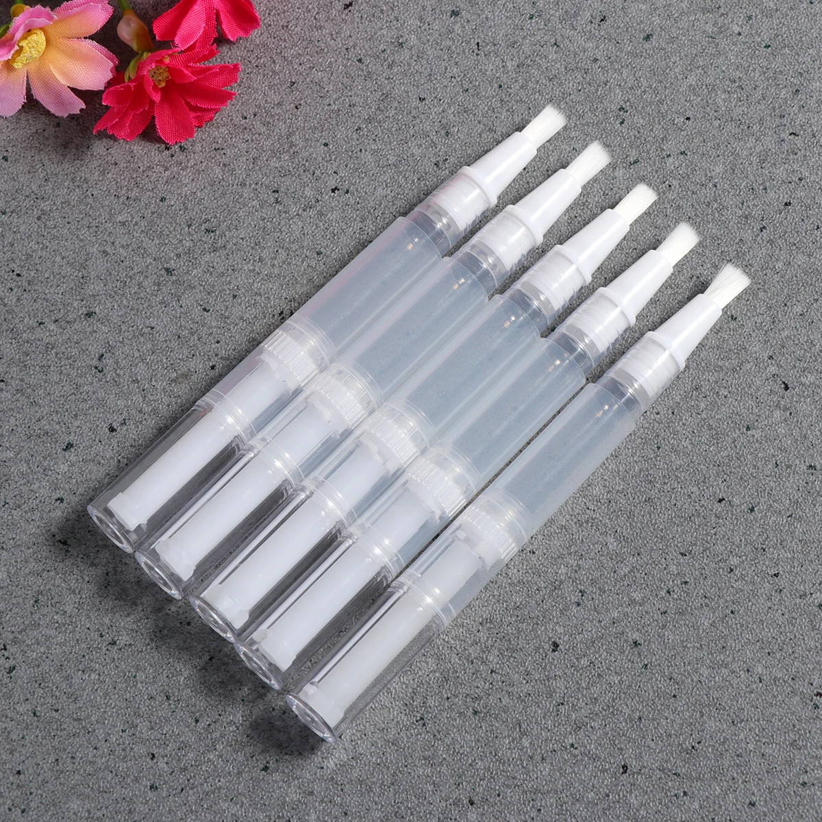 5 шт. 3 мл прозрачные ручки пустая масляная ручка для ногтей с контейнером
