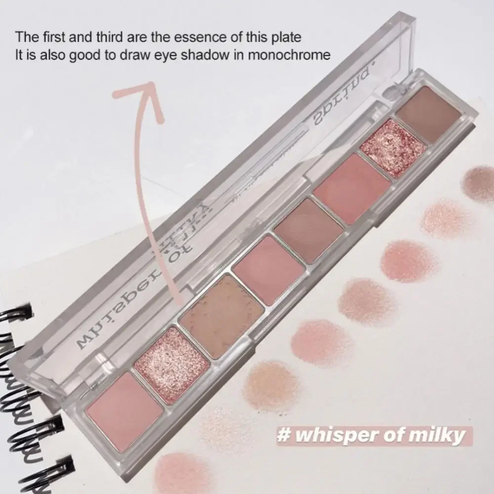 8 цветов Тени для век паллет блестящие водостойкие перламутровые долговечные