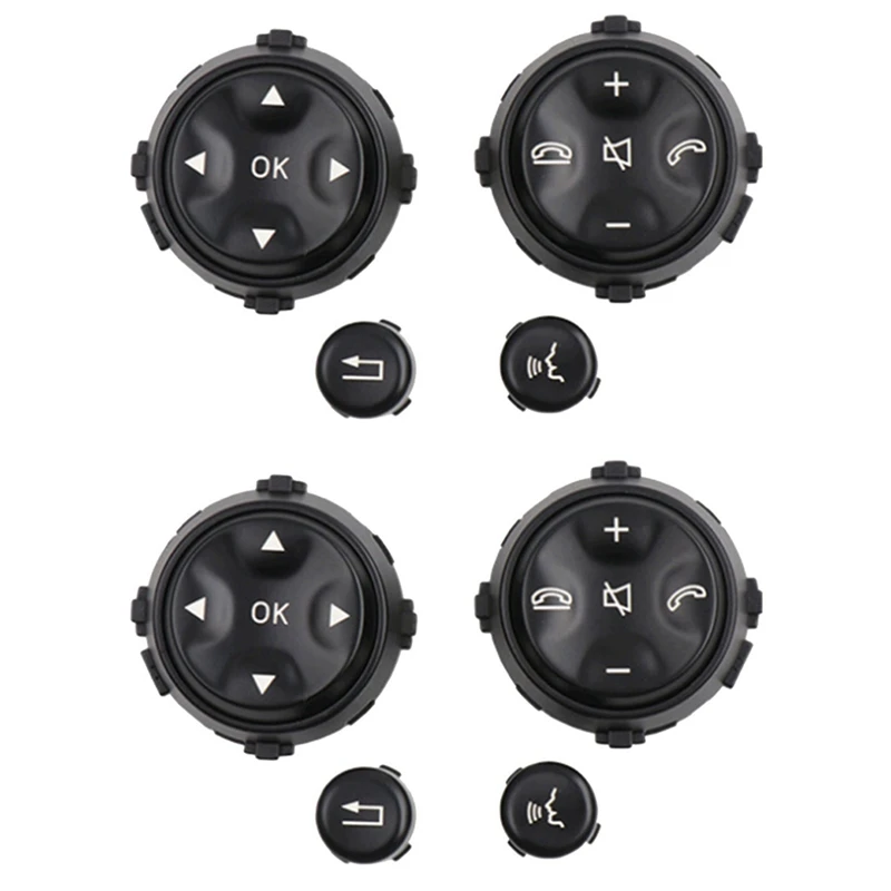 8X многофункциональная кнопка на руле для Mercedes Benz S-Class W221 2006-2009 CL W216 2007-2013 черные