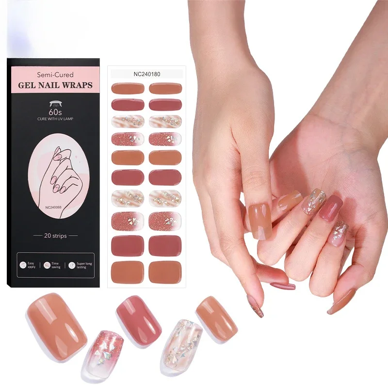 Лазер для горячего тиснения полузатвердевающий Гель-лак ногтей 20 типов модный