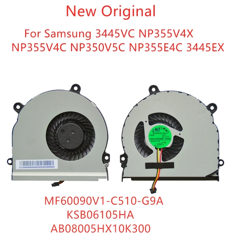 

Новый оригинальный вентилятор для охлаждения процессора ноутбука Samsung 3445VC NP355V4X NP355V4C NP350V5C NP355E4C 3445EX