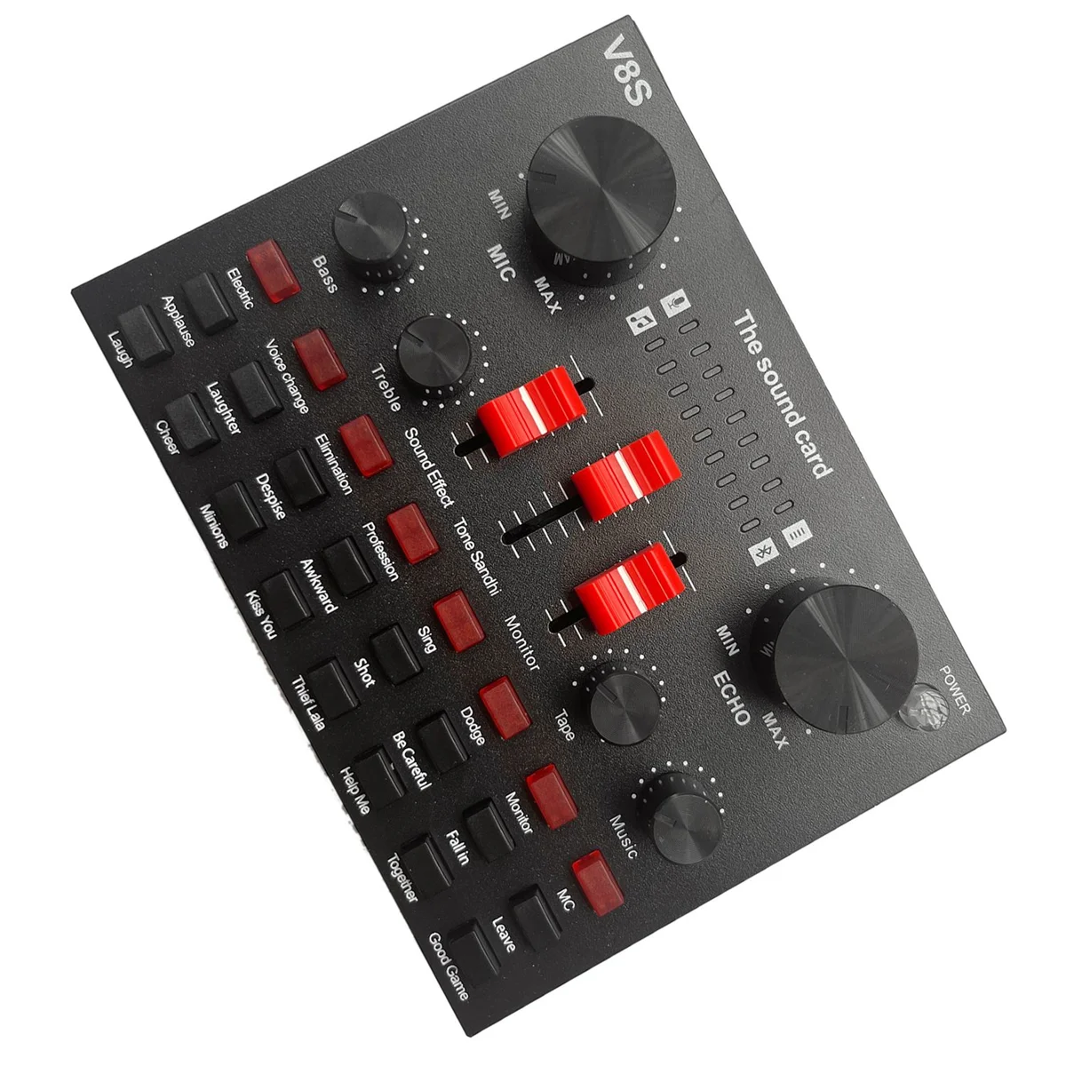 V8S микрофон USB Перезаряжаемый DSP внешний телефон 3,5 мм интерфейс звуковая карта портативная живая трансляция стерео